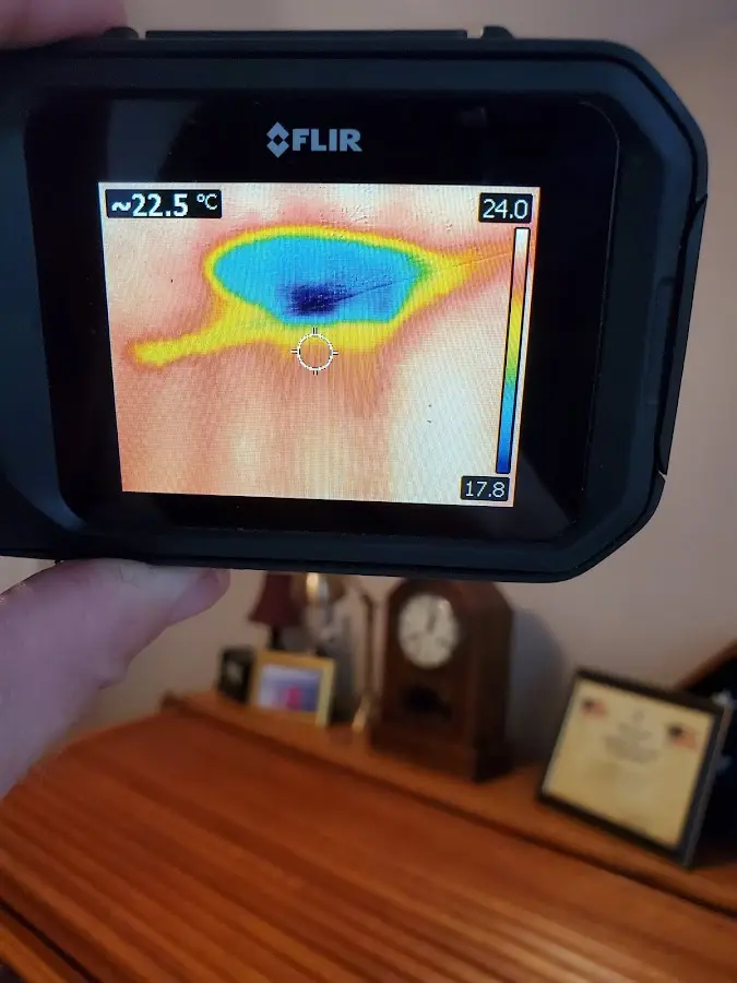 Thermal imaging inspection for water damage in Ione
